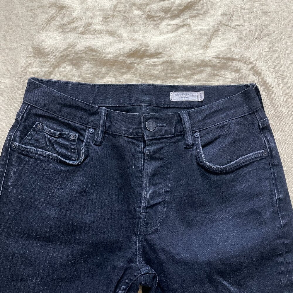 Allsaints Rex Jet Black Denim